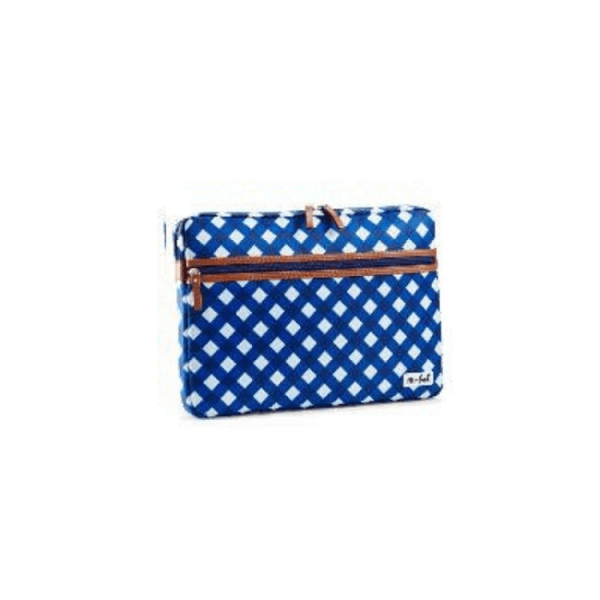 fit & fresh Classic Navy Gingham Laptop Case