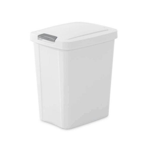 STLT 7.5 GAL TOUCHTOP W/BASKET WHITE 1043