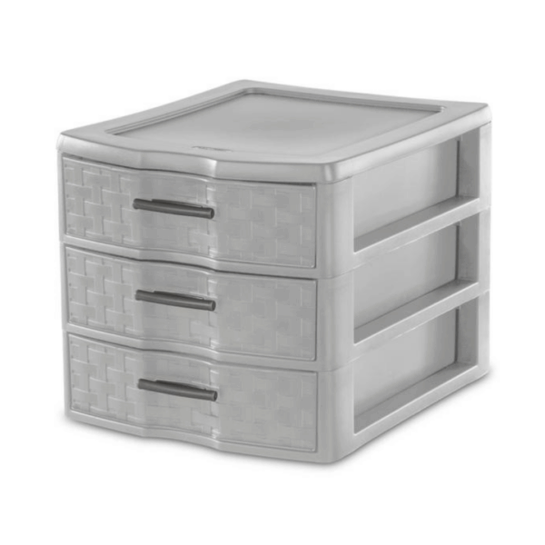 STLT 3 DRAWER WEAVE UNIT MED CEMENT
