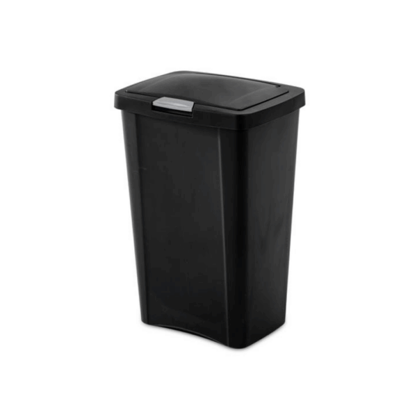 STLT 13GAL TOUCHTOP WASTBASKET BLACK