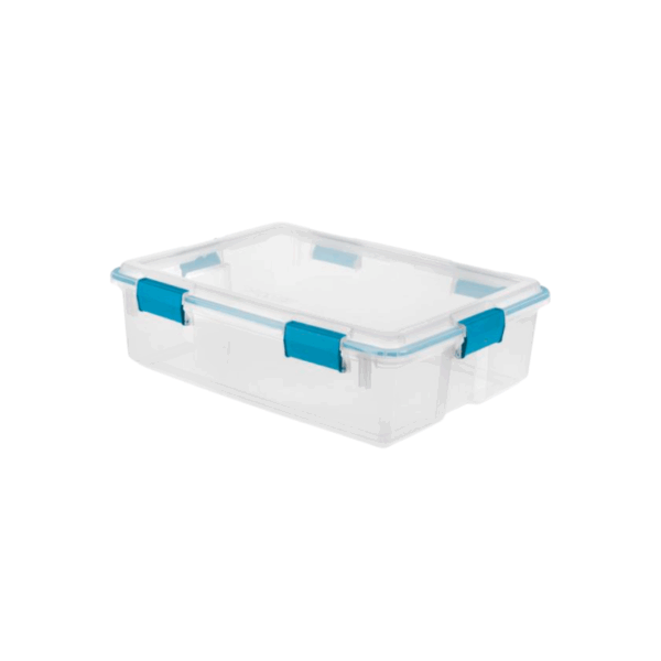 Sterilite 37 QT Gasket Box Blu Aqua