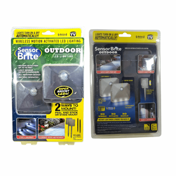 TV Sensor Brite Outdoor Light 2PK