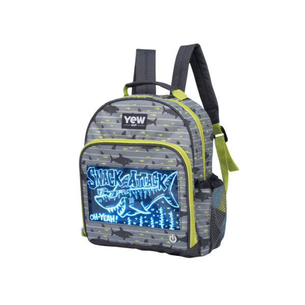 YEW Preschool Back Pack Pop Lights Grey Shark