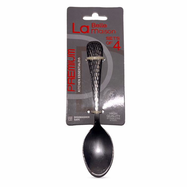 La Belle Maison 1040 LBM PRM HAMMERED TEA SPOON SET 4X12