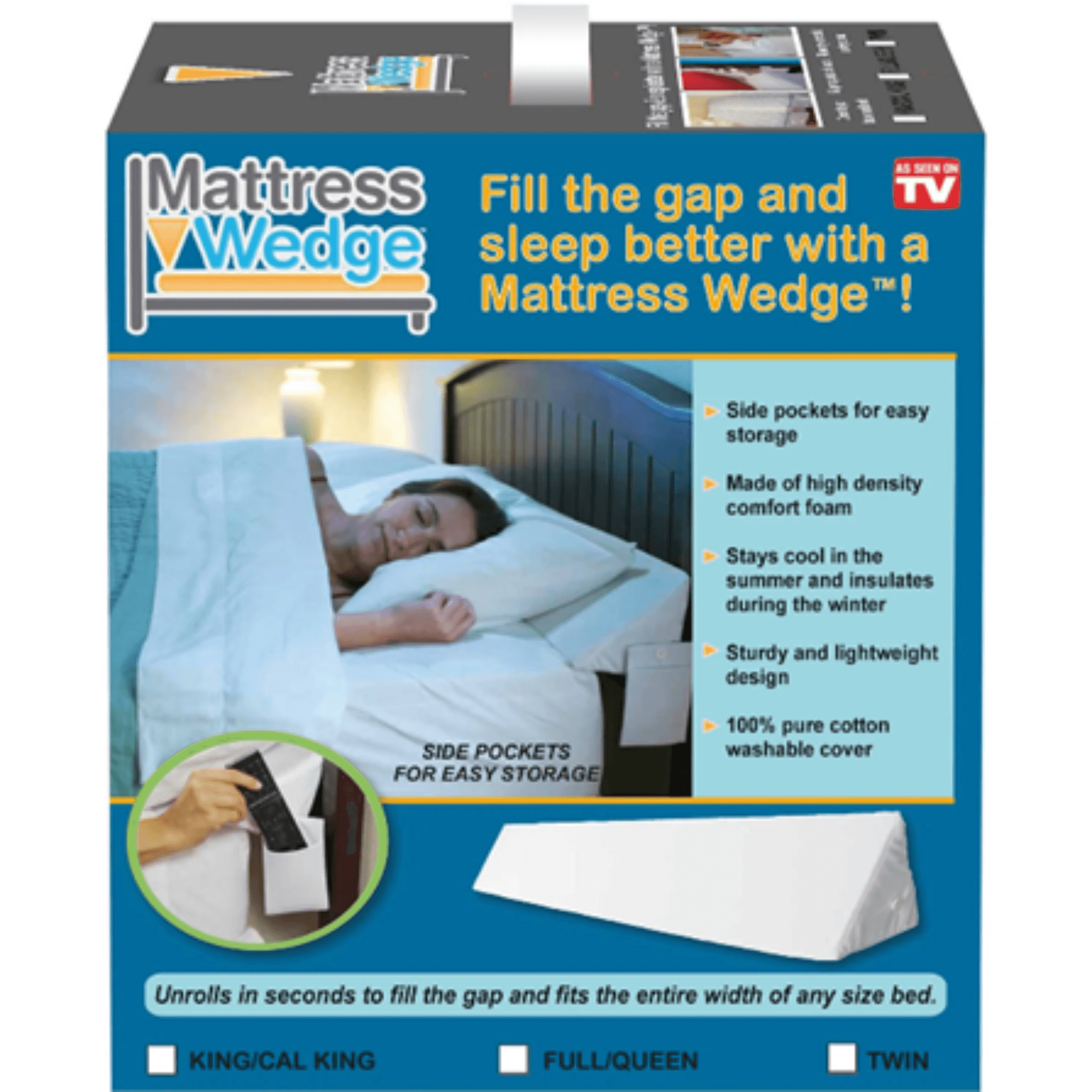D TV Mattress Wedge Queen Size